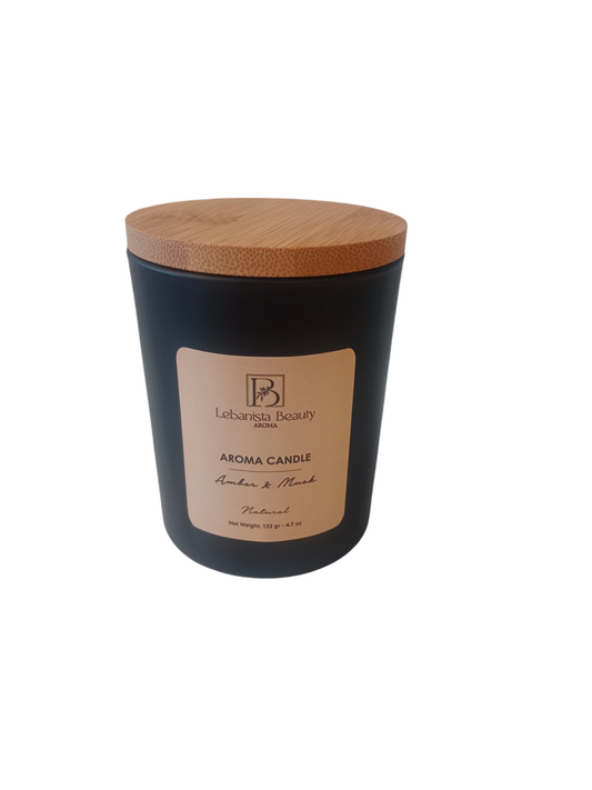 Scented Candle Amber & Musk 130gr